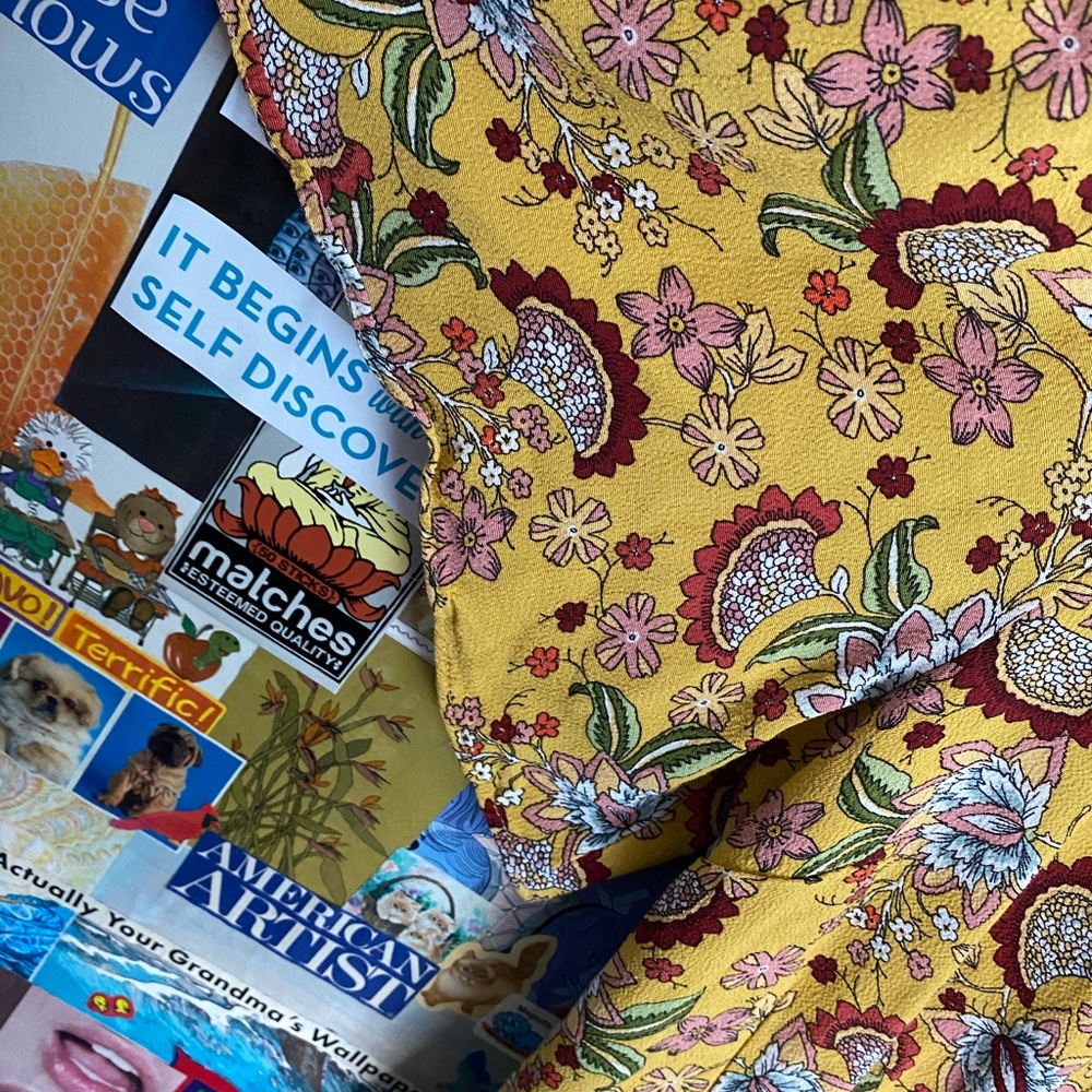 Sanctuary Yellow Sunrays Printed Wrap Dress - Picture 3 of 8